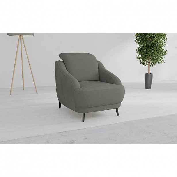 Sit & More KŘESLO, textil, jílová barva