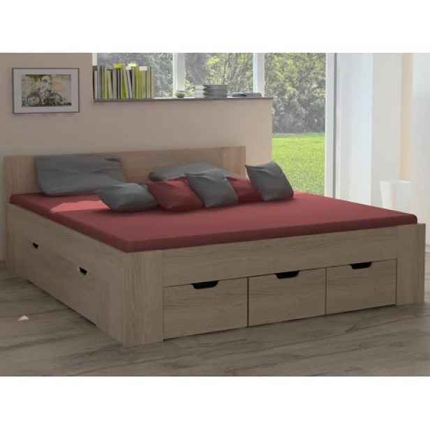 Postel Astral 180x200 cm, dub sonoma
