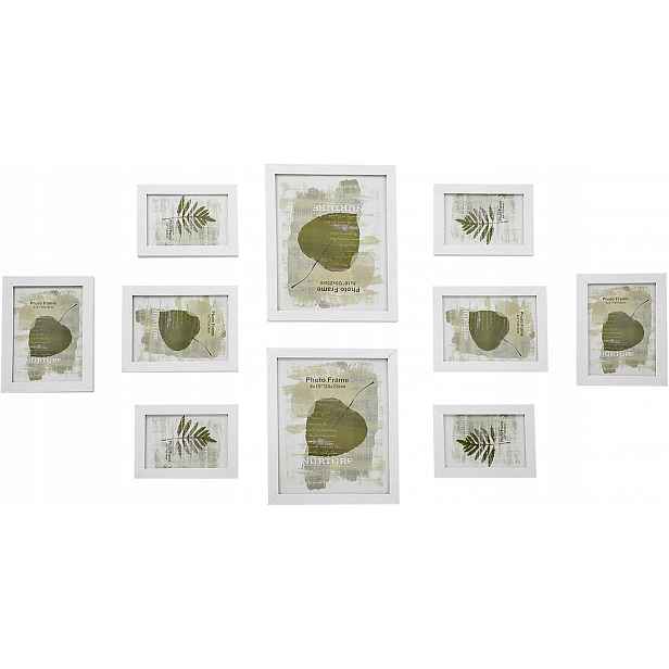 Rámeček , 20 x 25 cm, 13 x 18 cm, 10 x 15 cm, 10 ks , bílý