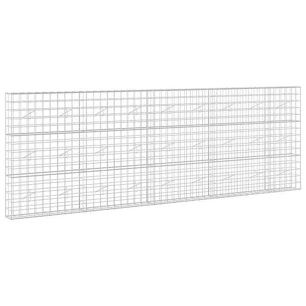 vidaXL Gabion s drátem 3,5 mm a síťkou 10x10 cm 450x20x150 cm