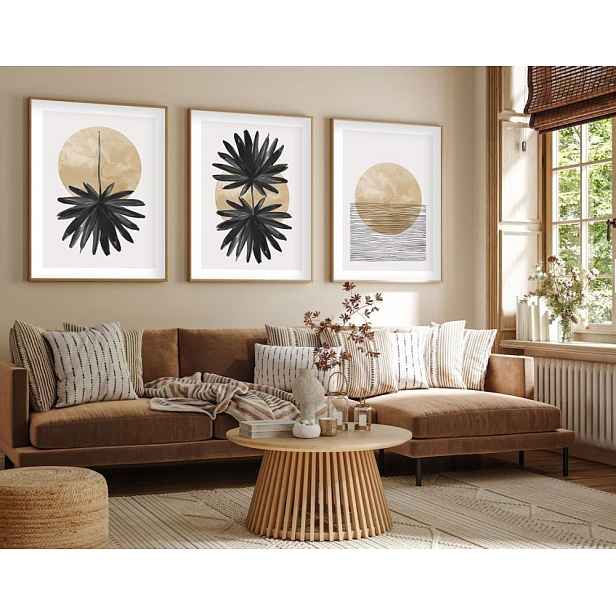Dekorativní rámovaný obraz z MDF (3 kusy) Huhu210 - 50 x 70