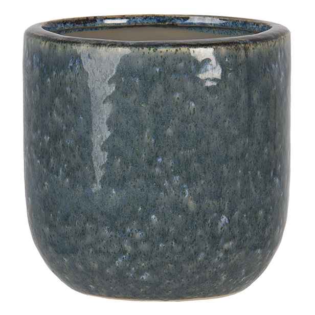 Tmavý žíhaný obal na květiny Zita L - Ø 13*13 cm Clayre & Eef