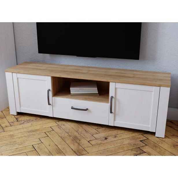 TV skříňka Bohol, modřín/dub riviera