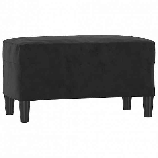 vidaXL Lavice černá 70 x 35 x 41 cm samet
