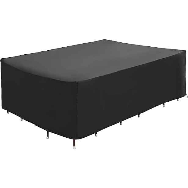 Zahradní potah na sadu 350 x 150 x 90 cm černý