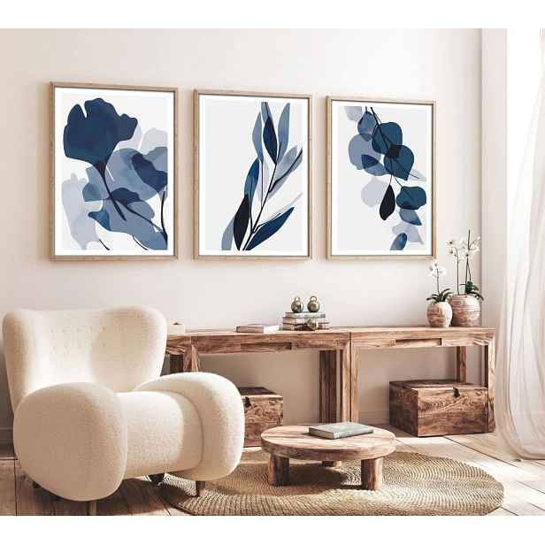 Dekorativní rámovaný obraz z MDF (3 kusy) Huhu207 - 50 x 70