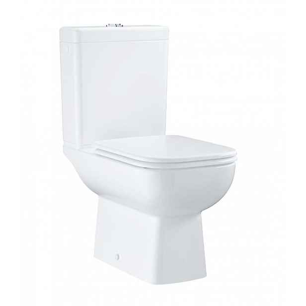 Grohe Start Edge - WC kombi set s nádržkou a sedátkem Softclose, Rimless, alpská bílá 39814000