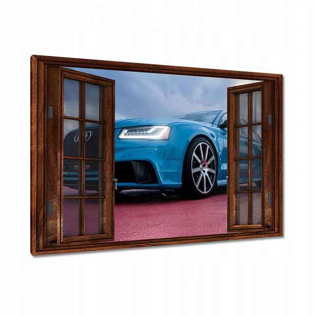 Obrazy 90x60 Modré Audi