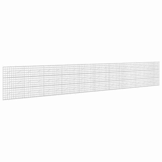 vidaXL Gabion s drátem 3,5 mm a síťkou 10x10 cm 1000x10x150 cm