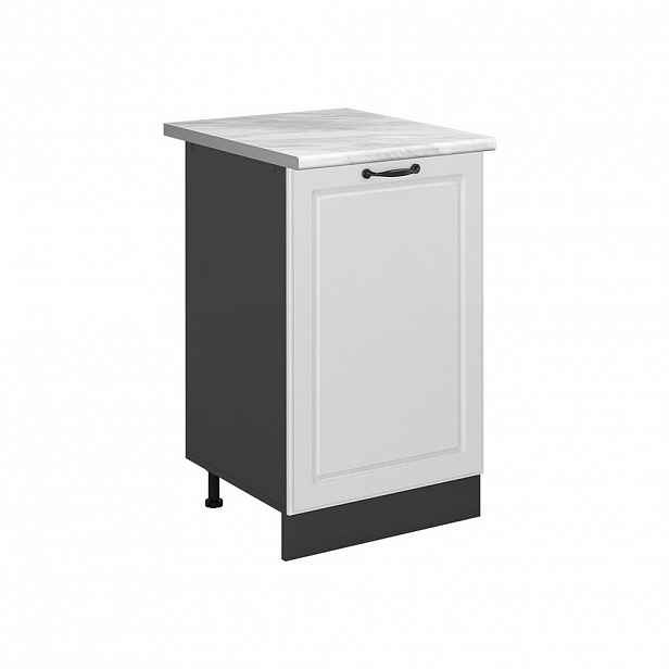 Vicco SPODNÍ SKŘÍŇKA KUCHYŇSKÉ LINKY R-Line, Bílý venkovský dům/Antracit, 50 cm pracovná doska Mramor