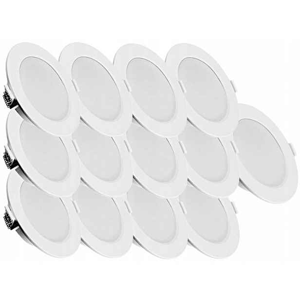 13x Plochá lampa Zapuštěné svítidlo Panel Slim Led 6W Studená barva 6500K
