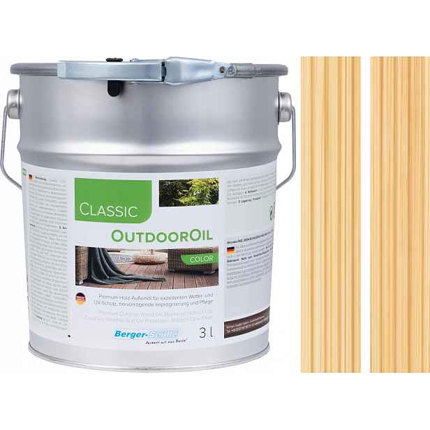Berger-Seidle Classic OutdoorOil Natural 3L olej na terasu a ploty
