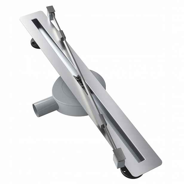 Lineární Odtok Pod Dlažbu 60 cm Ocel Sprchová Vanička Sifon Luno Inox