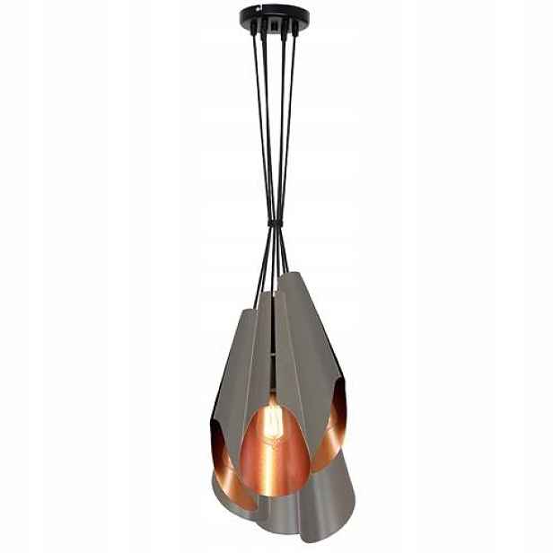 Lustr Stropní Svítidlo Zwis Calyx VI Grey/Gold Luminex