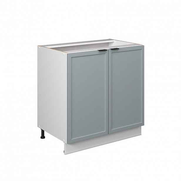 Vicco SPODNÍ SKŘÍŇKA KUCHYŇSKÉ LINKY Fame-Line, Světle modrošedá/Bílá, 80 cm bez pracovní desky