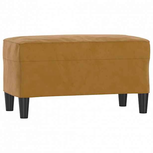 vidaXL Lavice hnědá 70 x 35 x 41 cm samet