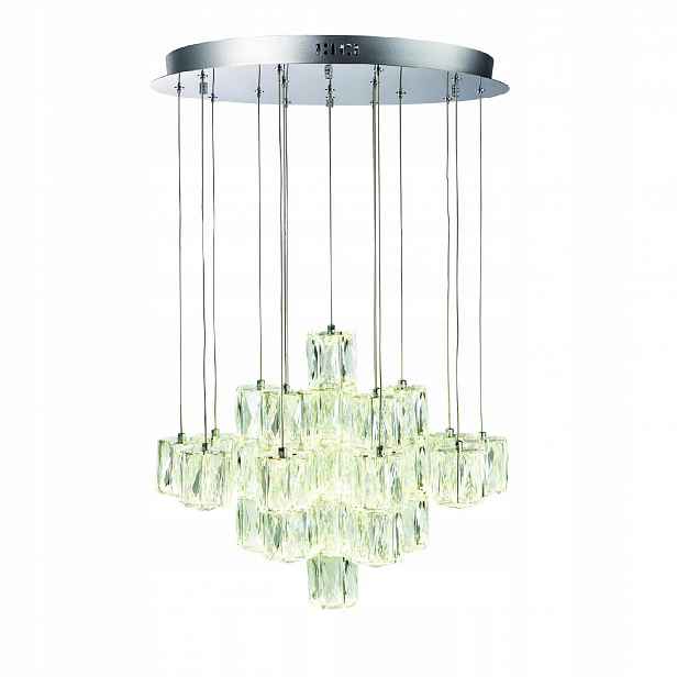 Závěsná lampa Endon Prisma s více než 12 světelnými body a integrovaným Led zdrojem