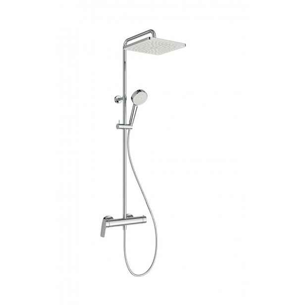 Ideal Standard CeraFlow T25N - Sprchový set s baterií, 26x26 cm, 2 proudy, chrom A8527AA
