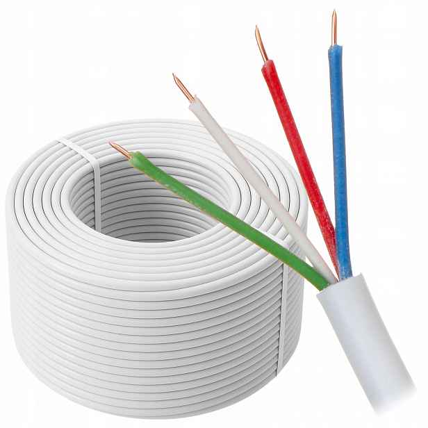 Kabel Ytdy alarm domofon Cu Měď drát 4-žilový 4x0,5 mm 100 metrů