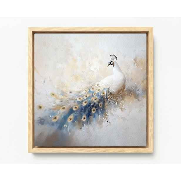 Obraz Rám American Box Elegantní Paw Bílé Pera Glamour Art 60x60