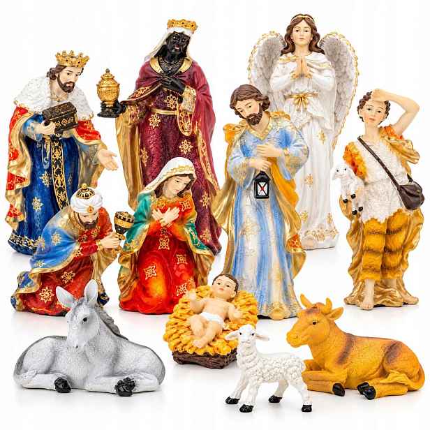Vánoční betlém, sádrové figurky 20 cm B-1453 Svatá Rodina
