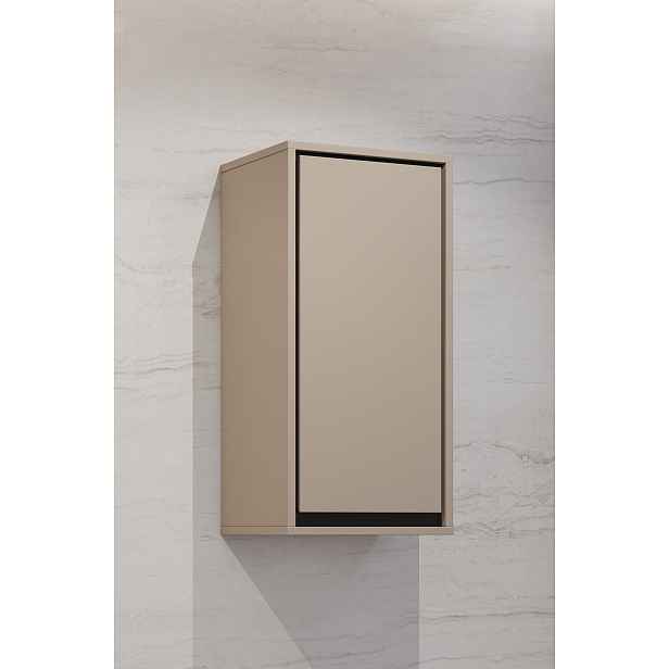 Závěsná koupelnová skříňka 35 cm AMPHION - congo / černá