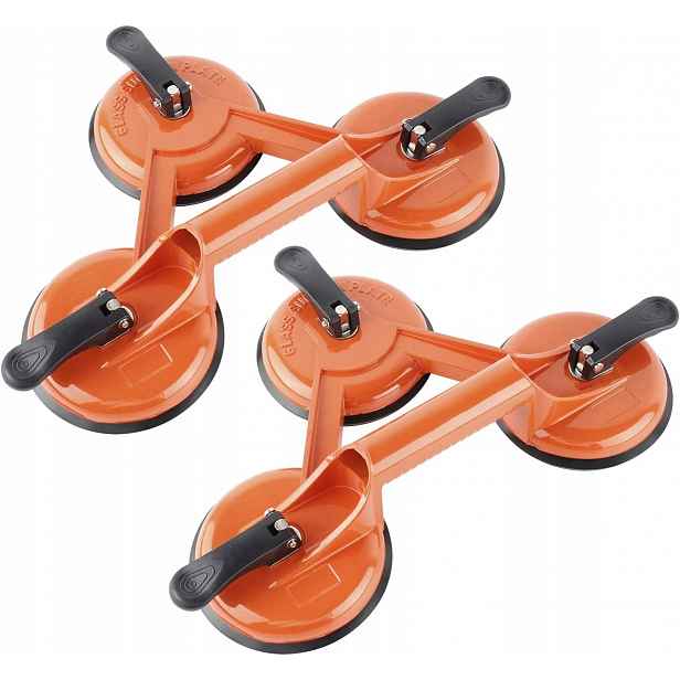 2 x hliníkový zvedák na sklo 145 kg 118 mm vakuový zvedák