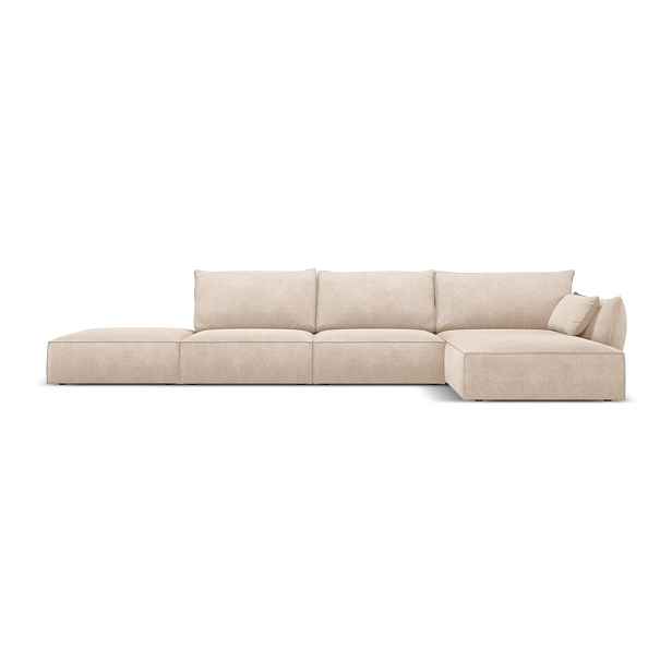 Béžová rohová pohovka (pravý roh) Vanda – Mazzini Sofas