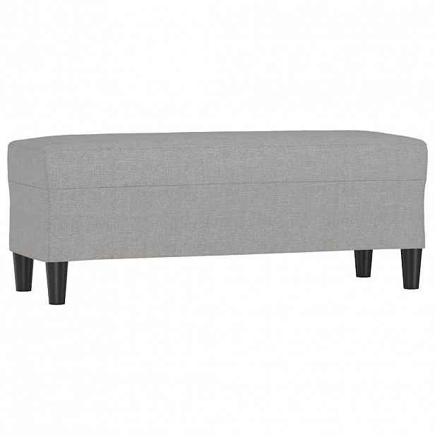 vidaXL Lavice světle šedá 100 x 35 x 41 cm textil