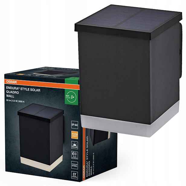 Zahradní solární nástěnné svítidlo Led 0.5W 3000K IP44 Osram