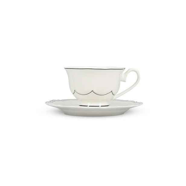 Bílé šálky v sadě 2 ks z kostního porcelánu 190 ml Odette – S|P Collection