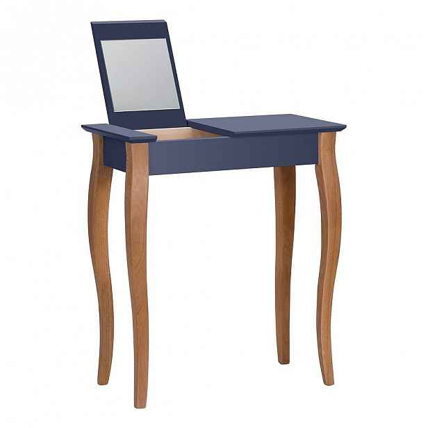 Grafitově šedý toaletní stolek se zrcadlem Ragaba Dressing Table, délka 65 cm