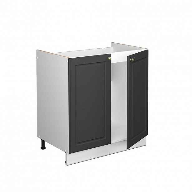 Vicco SKŘÍŇKA POD DŘEZ Fame-Line Antracitově zlatý 80 cm , PD Dub
