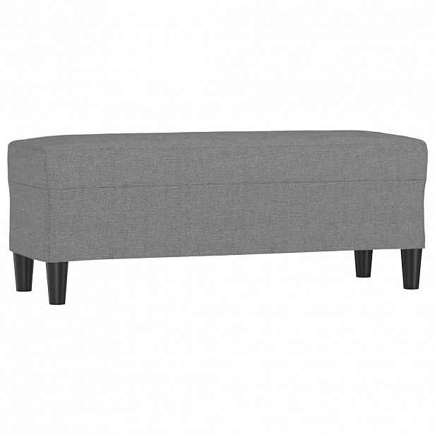 vidaXL Lavice tmavě šedá 100 x 35 x 41 cm textil
