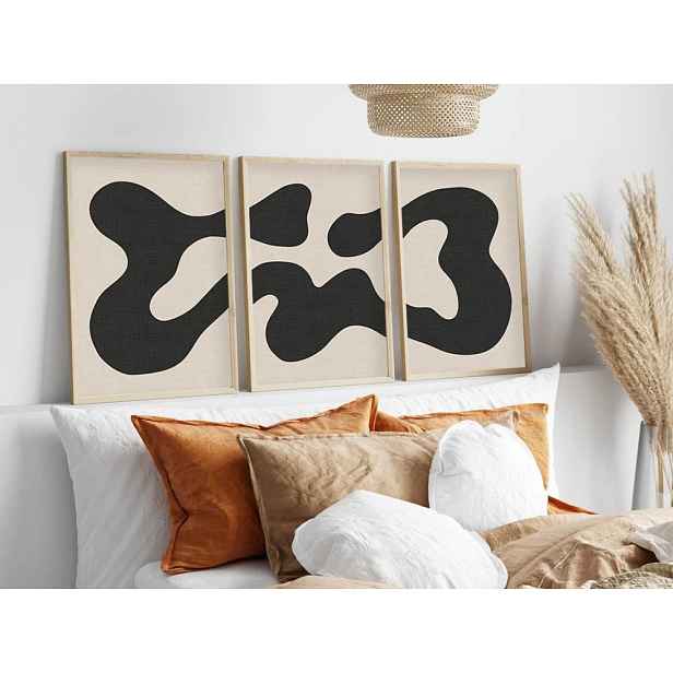 Dekorativní rámovaný obraz z MDF (3 kusy) Huhu199 - 50 x 70