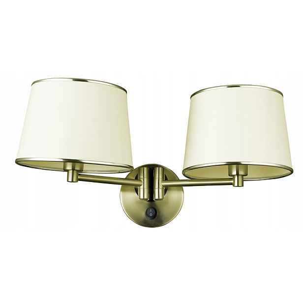 Nástěnné svítidlo patinově bílé 2X40W E14 Ibis Candellux