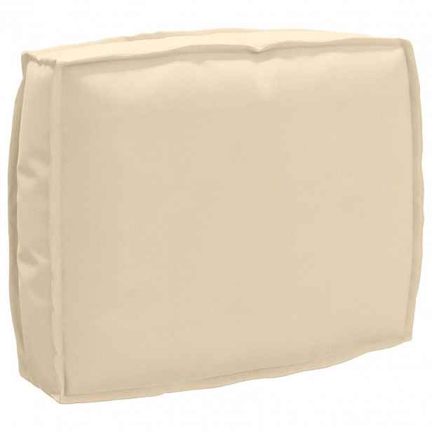 vidaXL Polštář Béžová 50 x 40 x 12 cm Oxford látka