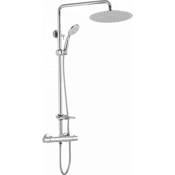 JB Sanitary Sprchový set s termostatickou baterií s dvěma vývody, průměr 20cm, s příslušenstvím ST 62 001 12 3