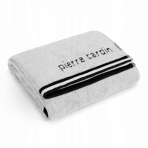Ručník Pierre Cardin 70x140 Rocco stříbrný Premium bavlna 500 g
