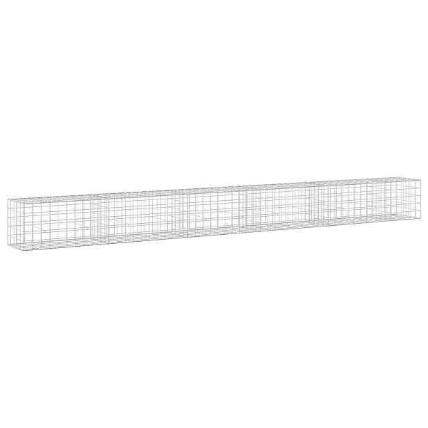 vidaXL Gabion s drátem 3,5 mm a síťkou 10x10 cm 550x50x50 cm