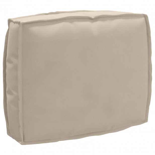 vidaXL Polštář Oxford látka Taupe 50 x 40 x 12 cm