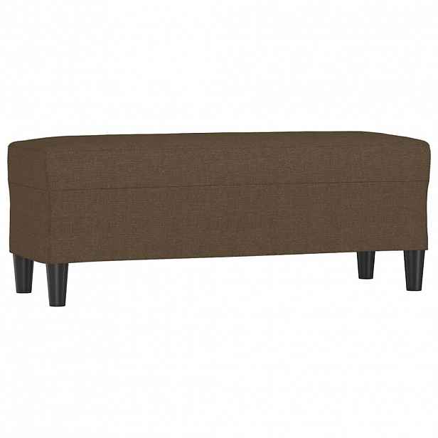 vidaXL Lavice hnědá 100 x 35 x 41 cm textil
