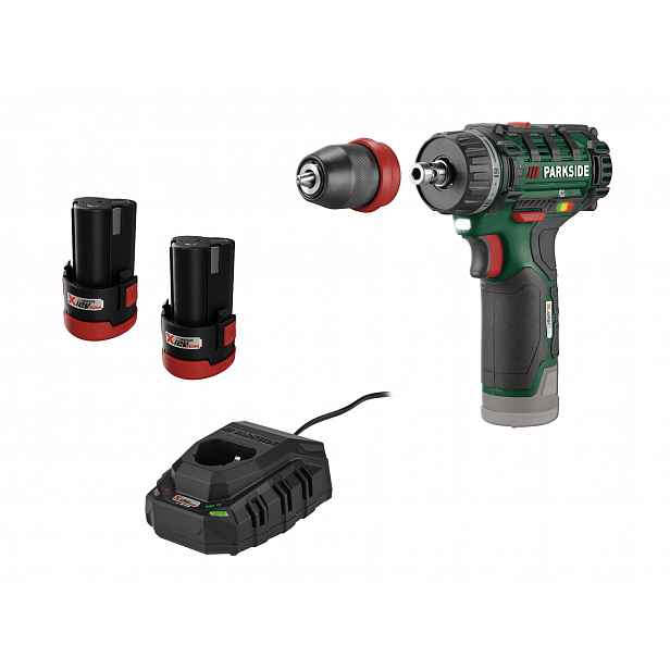 Parkside® Aku vrtací šroubovák Pbsa 12 F5, 2x 2 Ah