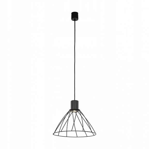 Závěsná lampa Modesto černá 1xGU10 29.5 cm Loft Závěsné Osvětlení Pokoje