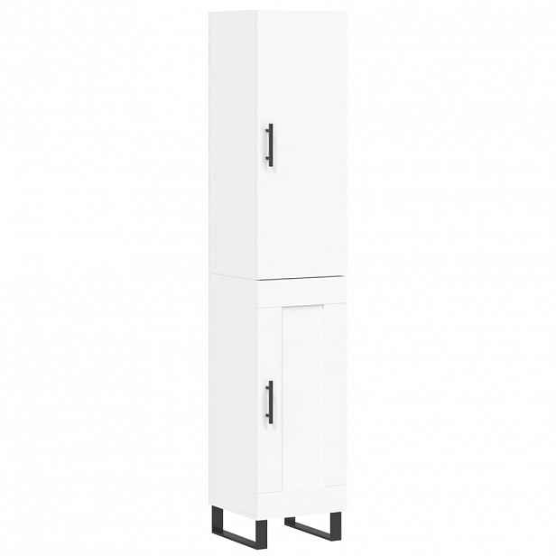 vidaXL Skříň highboard bílá 34,5 x 34 x 180 cm kompozitní dřevo