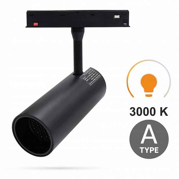 Led reflektor Track 30W 3000K teplý typ A pro Smart Track 48VDC