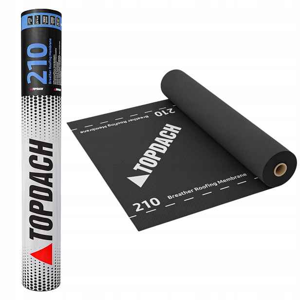 Membrána Střešní Membrána Fólie Na Střechu Nejlepší Topdach 210g 1,5x50m 75m2
