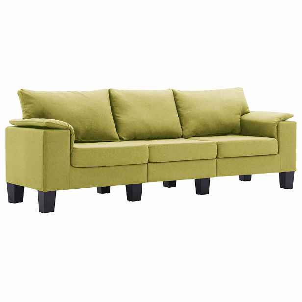 vidaXL Pohovka Zelená textil