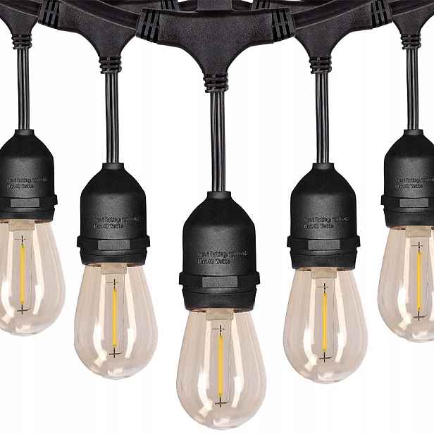 Zahradní Girlanda Světla 20m Led Světelná 230V Řetěz Vodotěsný 20x E27