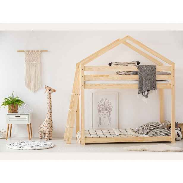 ADEKO Patrová postel Domeček pro dva Side rozměr lůžka: 90 x 190 cm